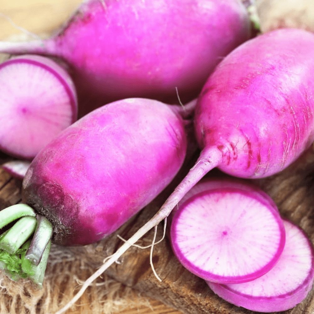 Buy Radish Mini Daikon Purple F1 by Kings Seeds online Kings Seeds NZ